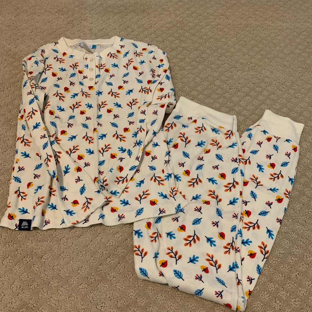 Aldi waffle knit pjs